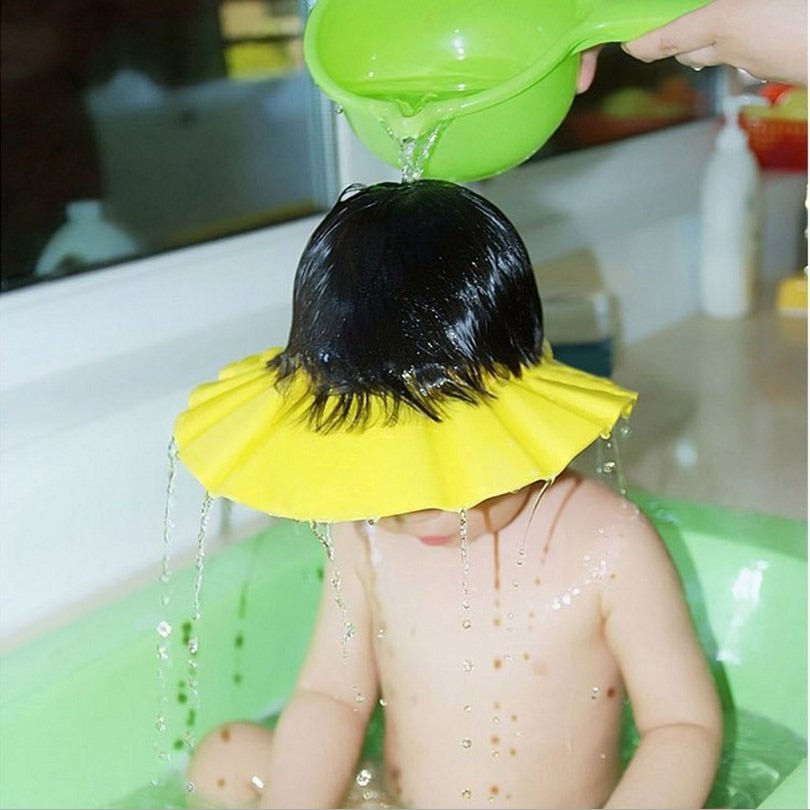 Visière chapeau pour douche bébé I ShampooCap™ - Rigolard Bébé